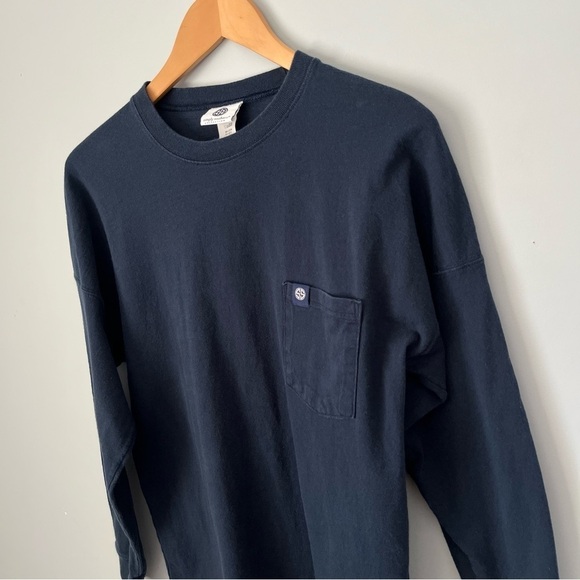 Simply Southern Collection Sail Away Navy Blue Oversized Long Sleeve Shirt Sz S - Picture 5 of 14